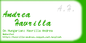 andrea havrilla business card